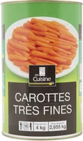 Carottes très fines