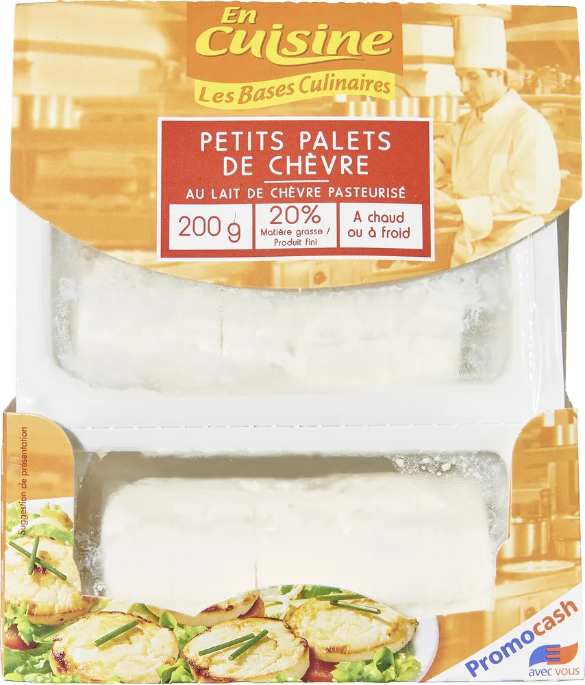 Petits palets de chèvre Au lait pasteurisé de chèvre