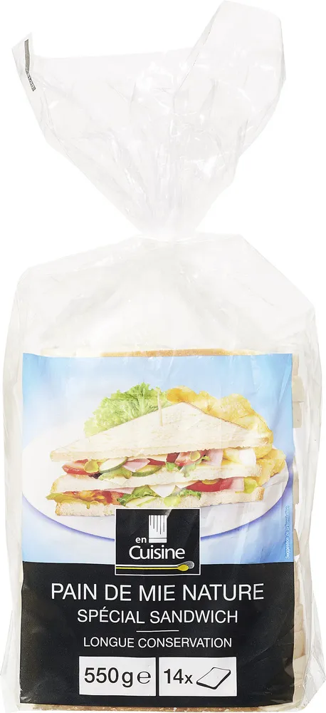 Pain de mie nature special sandwich