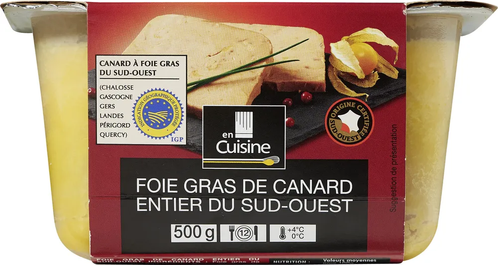Foie gras de canard entier du Sud-Ouest
