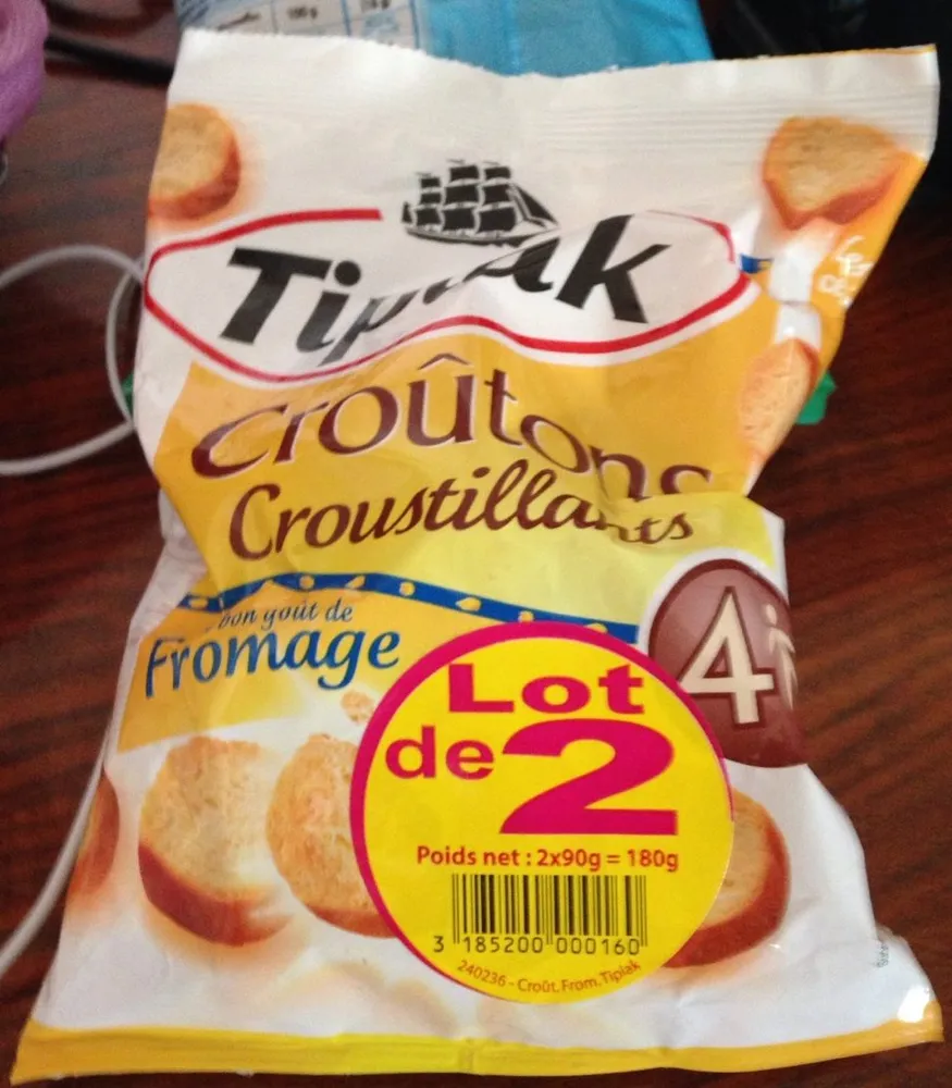 Croûtons croustillants au bon goût de fromage - lot de 2