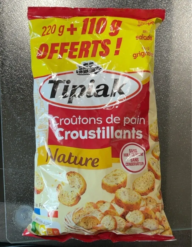 Croûtons de pain Croustillants nature