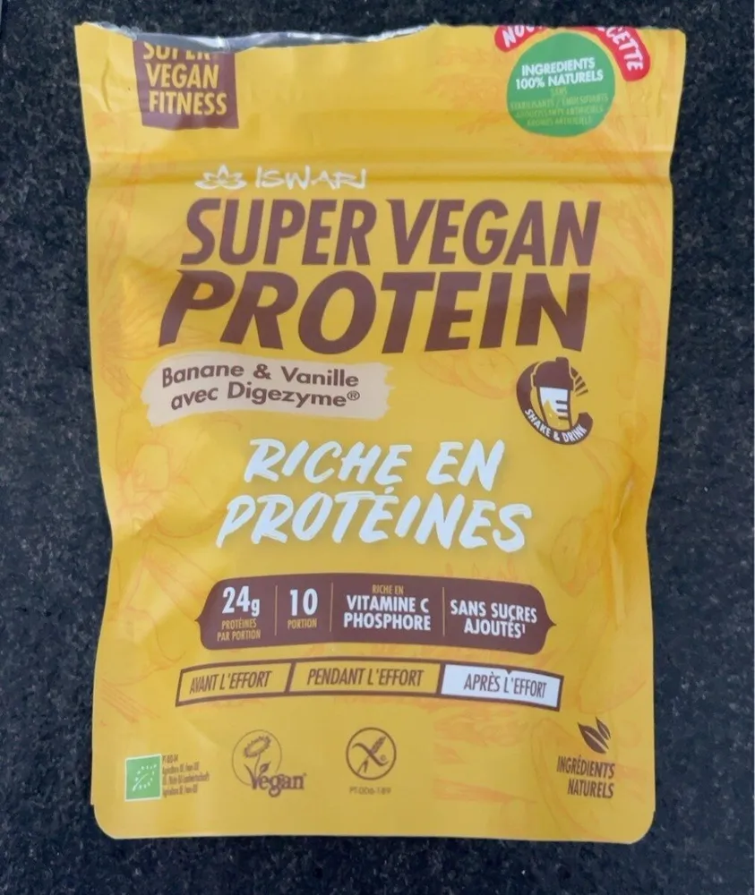 Super Vegan protein Banane & vanille