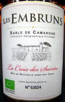 Les Embruns Sable de Camargue IGP La Croix des Saintes