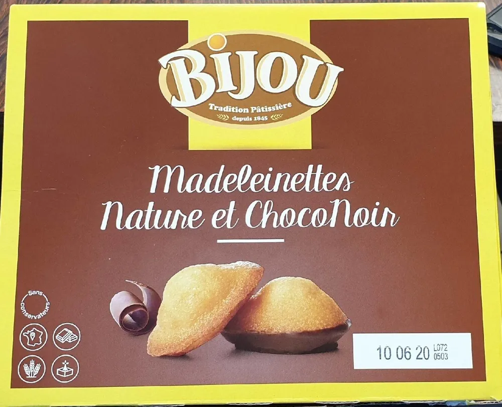 Madeleinettes Nature et ChocoNoir