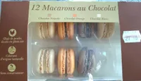 12 macarons au chocolat