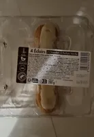 4 Éclairs 2 Chocolat 2 Vanille
