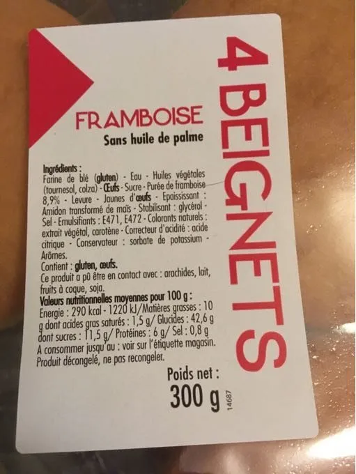 4 Beignets Framboise