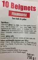 10 Beignets Framboise sans huile de palme