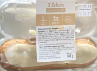 2 élairs parfum vanille
