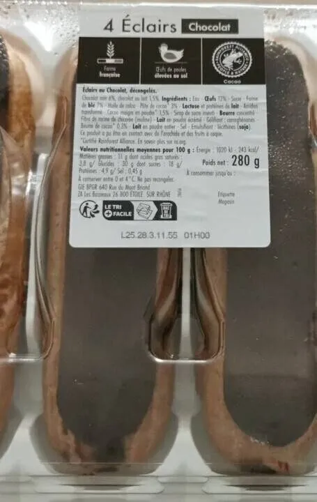 Éclair choco fondant