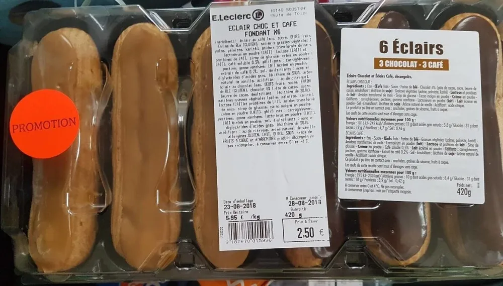 Éclair choc et café fondant