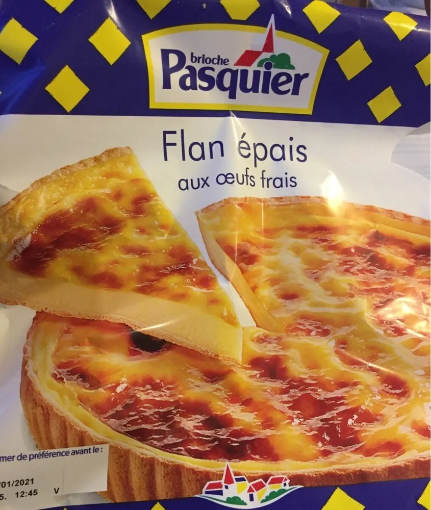 Flan epais aux oeufs frais