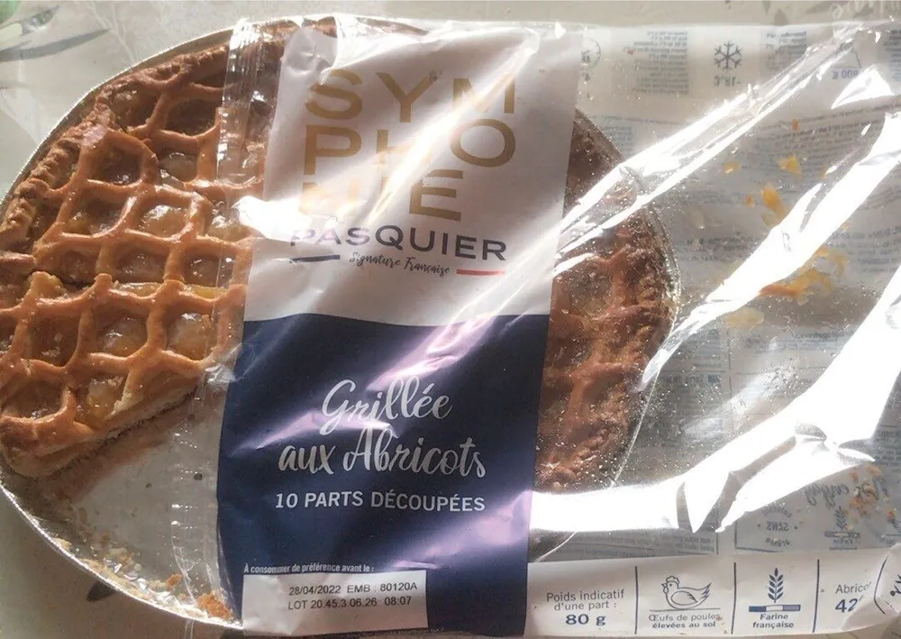 Tarte grillée aux abricots surgelés