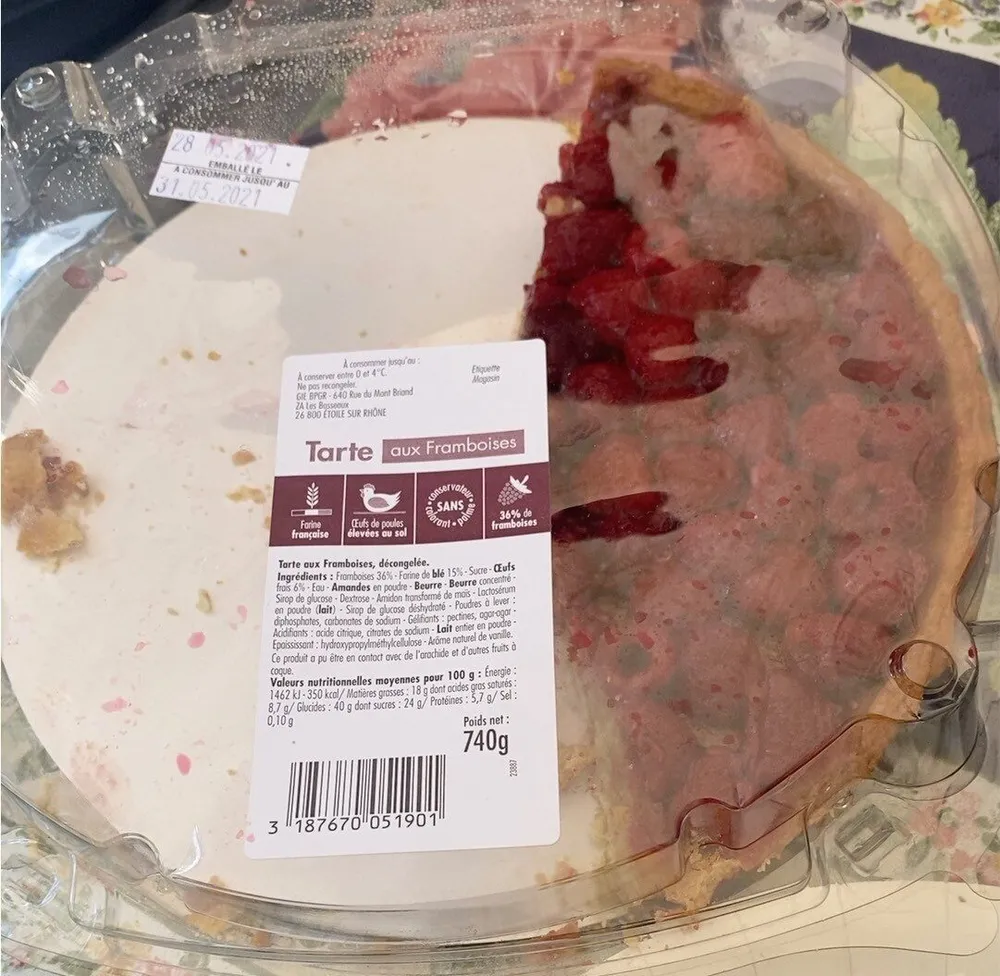 Tarte aux framboise