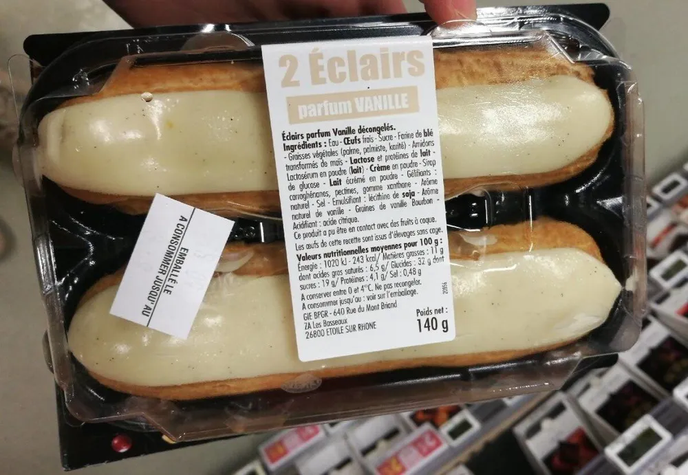 2 Éclairs parfum vanille
