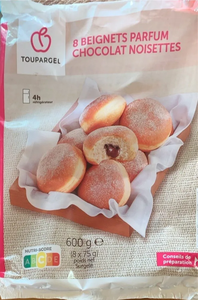 8 beignets chocolat noisettes