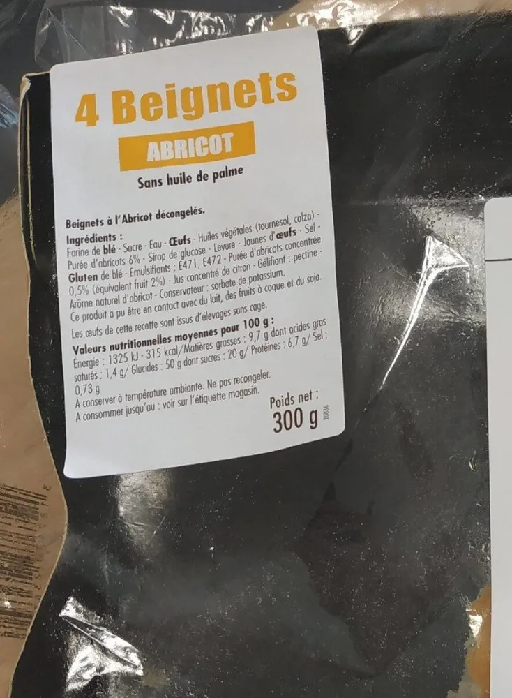 4 beignets abricots