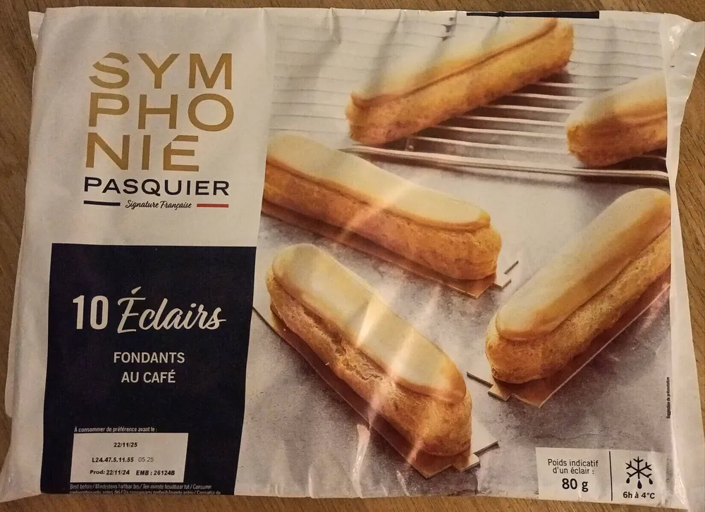 Éclairs fondants au café