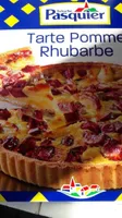 Tarte pomme rhubarbe