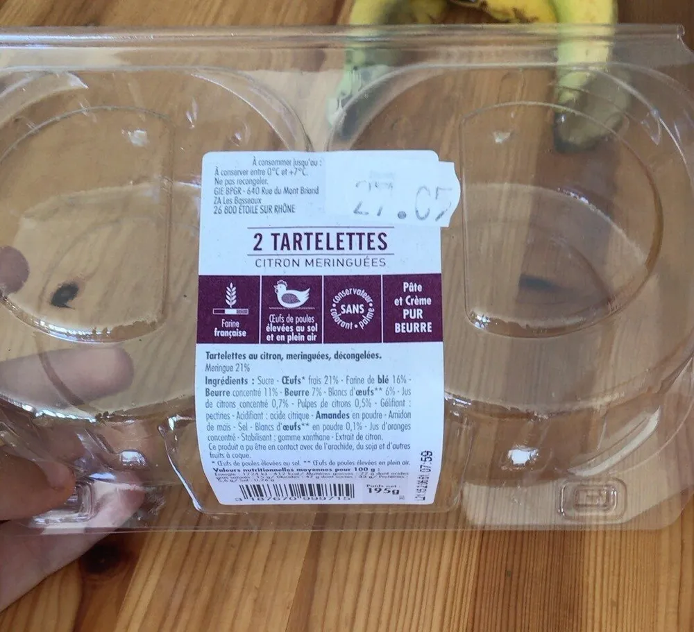 Tartelettes au citron meringuées