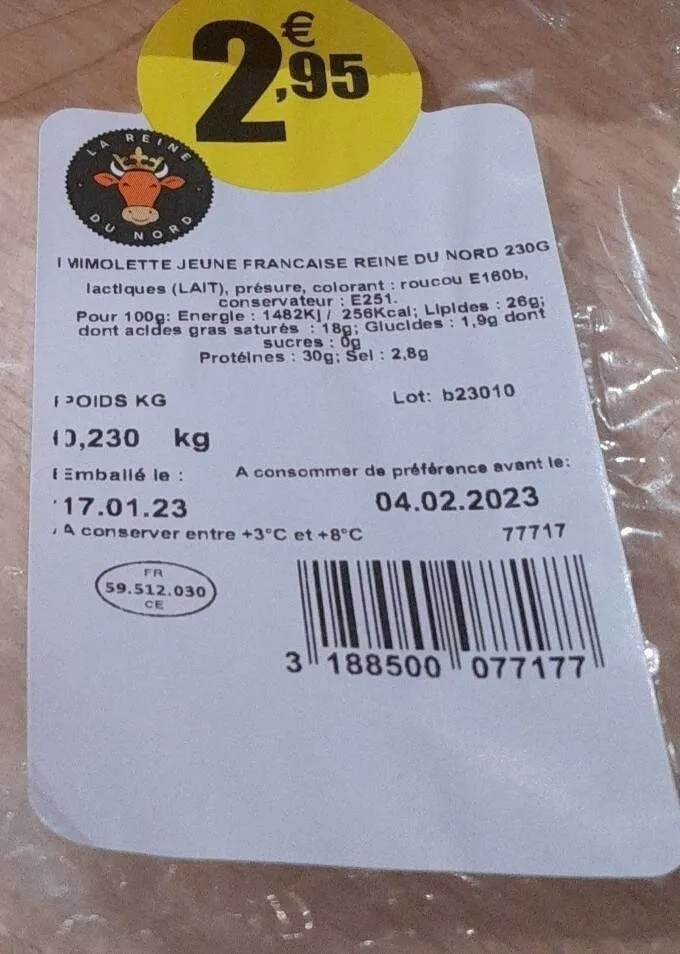 Mimolette jeune française reine du nord