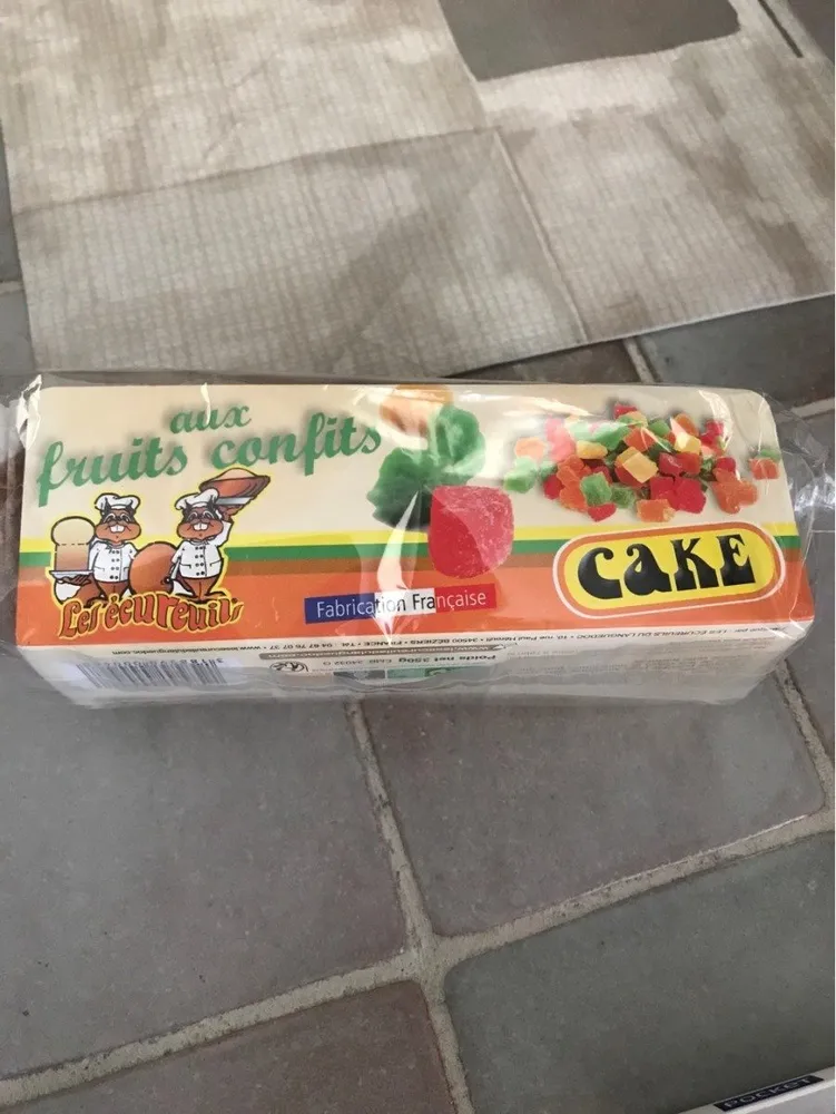 Cake aux fruits confits