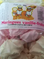 Meringue vanille fraise