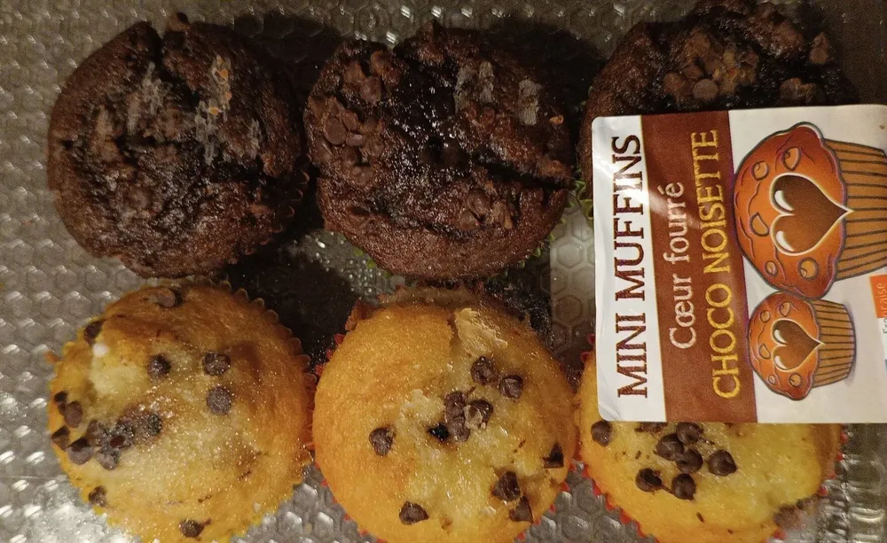 Mini muffins choco noisette
