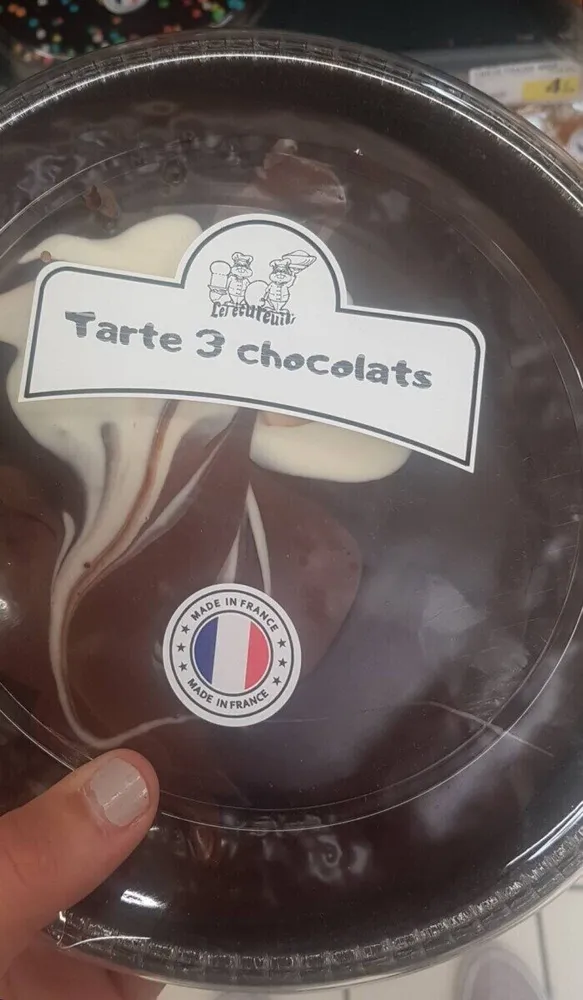 Tarte 3 chocolats