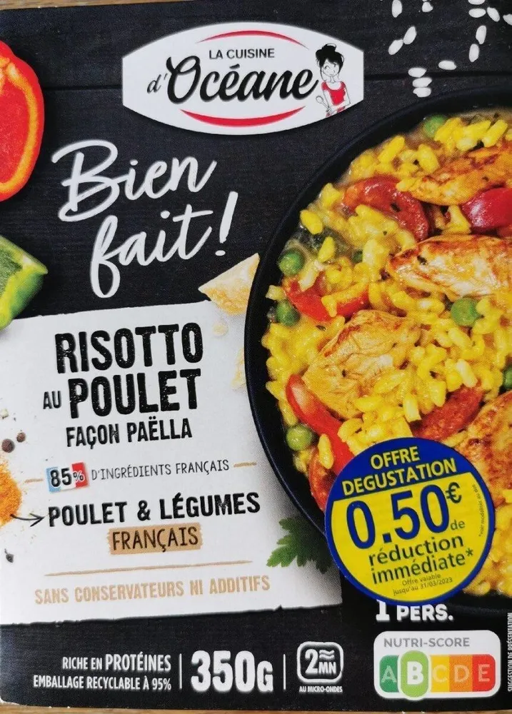 Risotto au poulet façon paella