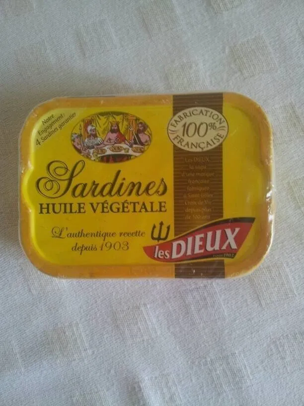 Sardine Les Dieux Huile végétal