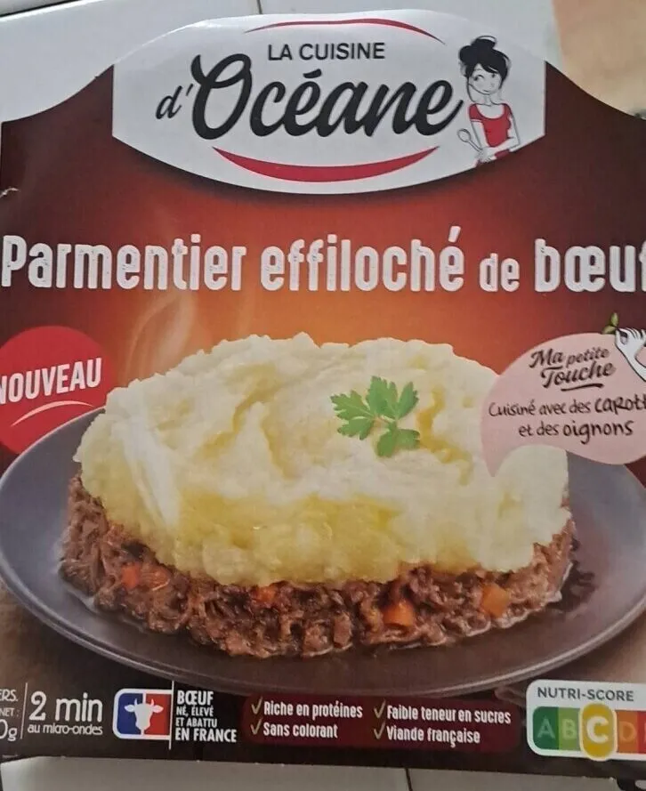 Parmentier effiloché de bœuf