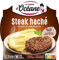 Steak haché - purée à l'Emmental