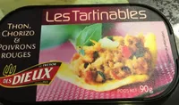 Les tartinables thon chorizo poivrons