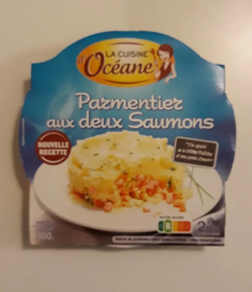 Parmentier aux deux saumons