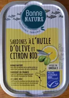 Sardines à l'huile d'olive et citron bio