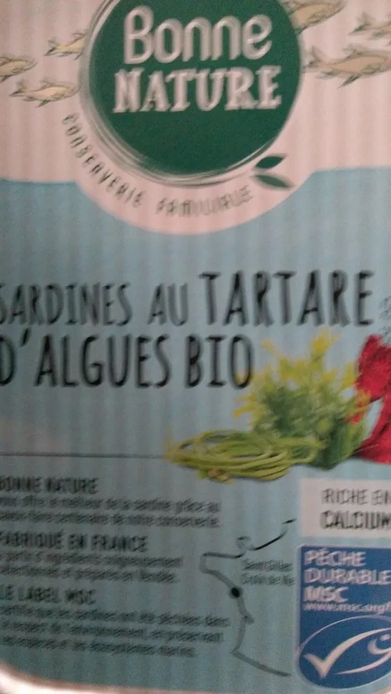 Sardines au tartare d'algues Bio