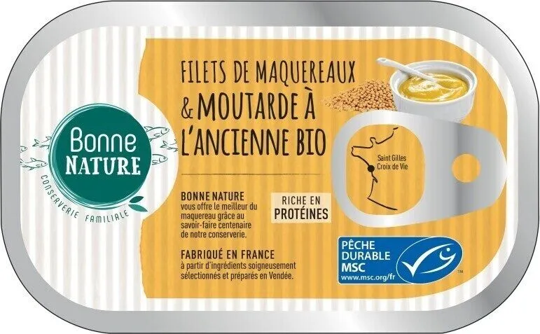 Filets de maquereaux & moutarde à l'ancienne bio