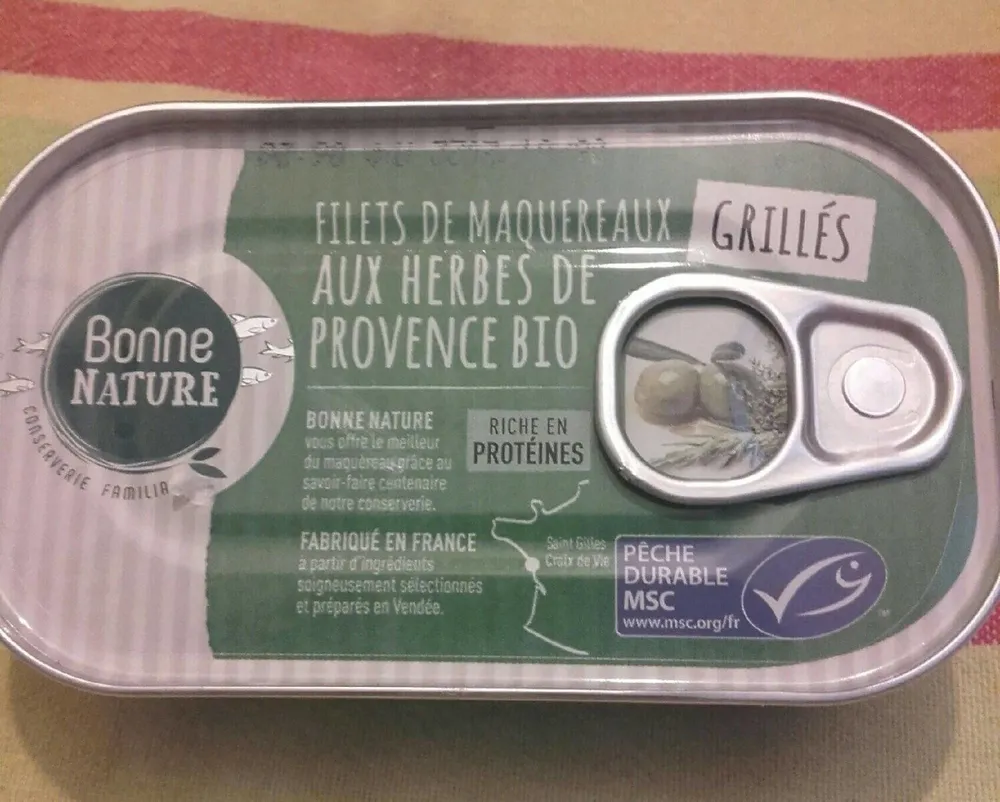 Filets de maquereaux  aux herbes de Provence bio
