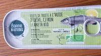 Filet de truite à l'huile d'olive, citron et aneth bio