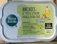 Anchois à l’huile d’olive vierge extra bio