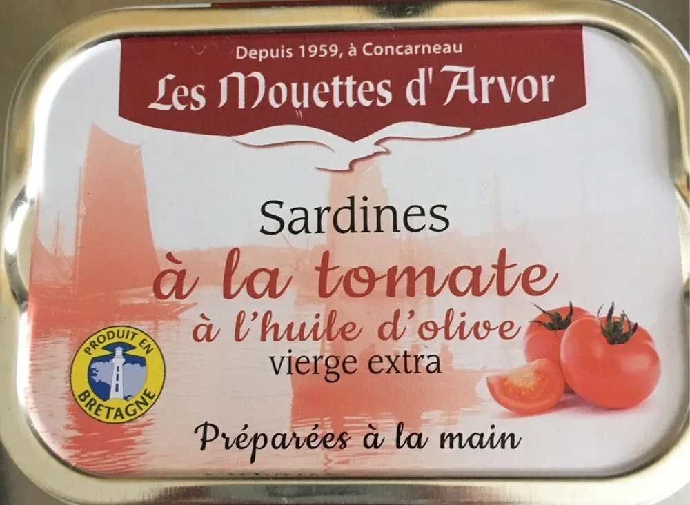 Sardines à la tomate à l'huile d'olive