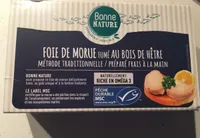 Foie de morue fume au bois de hêtre