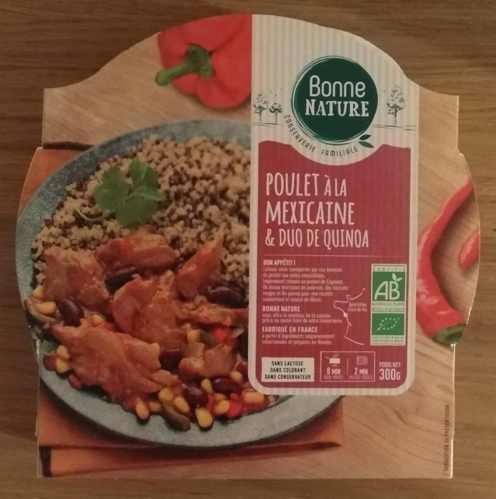Poulet à la mexicaine&duo de quinoa