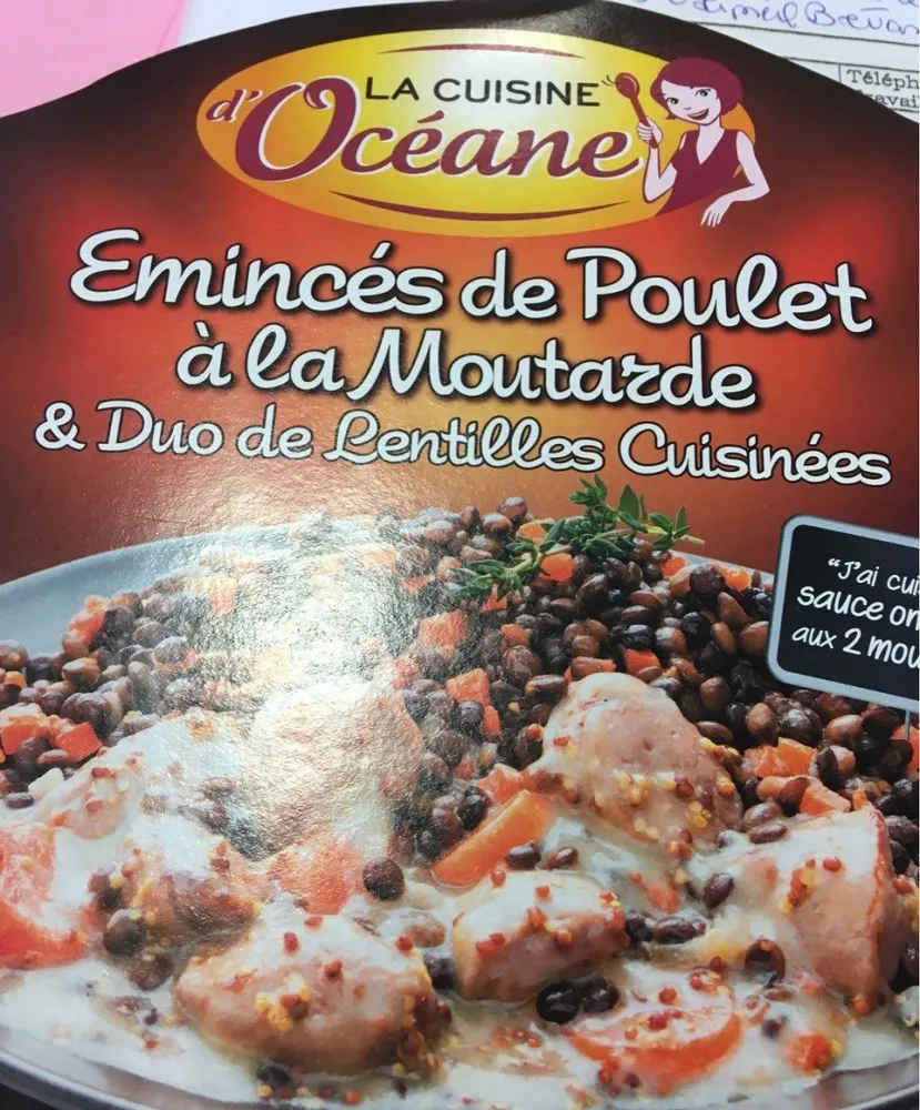 Emincés de poulet a la moutarde