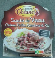 Sauté de veau Crème, Petits Lardons & Riz