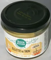 Rillettes de thon, curcuma et gingembre bio
