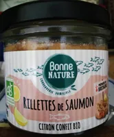 Rillettes de saumon citron confit bio