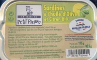 Sardines à l’huile d’olive et citron bio